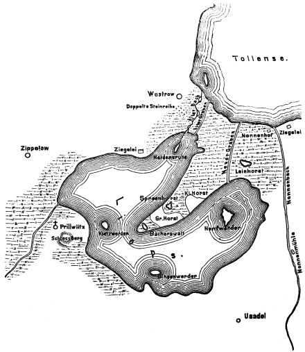 Maßstab 1:40000 Abb. 11. Prillwitz und Lieps Z.f.E. 15, 1883, 42