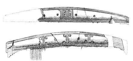 Tafel IX a) Rethra: Zwei wikingische Kämme. Museum Neustrelitz. 1/2